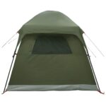 vidaXL Stan chata Olivovo zelená 244 x 213 x 183 cm Polyester a oceľ – Obrázok 6