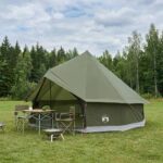 vidaXL Tipi stan Olivovo zelená 300 x 300 x 200 cm Polyester a oceľ