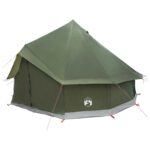 vidaXL Tipi stan Olivovo zelená 300 x 300 x 200 cm Polyester a oceľ – Obrázok 3