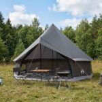 vidaXL Tipi stan Hnedá Šedá 300 x 300 x 200 cm Polyester a oceľ