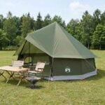 vidaXL Tipi stan Olivovo zelená 400 x 400 x 250 cm Polyester a oceľ