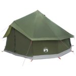vidaXL Tipi stan Olivovo zelená 400 x 400 x 250 cm Polyester a oceľ – Obrázok 3