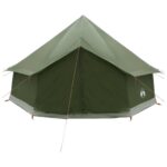 vidaXL Tipi stan Olivovo zelená 400 x 400 x 250 cm Polyester a oceľ – Obrázok 5