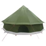 vidaXL Tipi stan Olivovo zelená 400 x 400 x 250 cm Polyester a oceľ – Obrázok 7