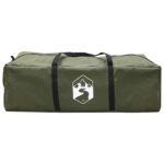vidaXL Tipi stan Olivovo zelená 400 x 400 x 250 cm Polyester a oceľ – Obrázok 8