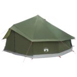 vidaXL Tipi stan Olivovo zelená 600 x 600 x 350 cm Polyester a oceľ – Obrázok 3
