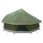 vidaXL Tipi stan Olivovo zelená 600 x 600 x 350 cm Polyester a oceľ – Obrázok 6