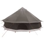 vidaXL Tipi stan Hnedá Šedá 600 x 600 x 350 cm Polyester a oceľ – Obrázok 7