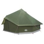 vidaXL Tipi stan Olivovo zelená 500 x 500 x 300 cm Polyester a oceľ – Obrázok 3