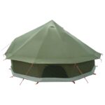 vidaXL Tipi stan Olivovo zelená 500 x 500 x 300 cm Polyester a oceľ – Obrázok 6