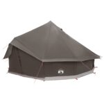 vidaXL Tipi stan Hnedá Šedá 500 x 500 x 300 cm Polyester a oceľ – Obrázok 3