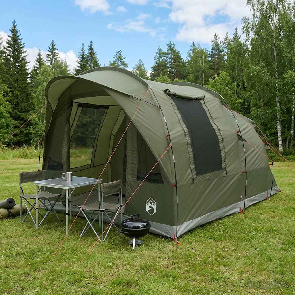 42029035_1.jpg vidaXL Tunelový stan so strechou Olivovo zelená 400 x 260 x 200 cm – Obrázok 1