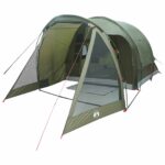 vidaXL Stan chata Olivovo zelená 488 x 244 x 183 cm Polyester a oceľ – Obrázok 2