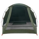 vidaXL Stan chata Olivovo zelená 488 x 244 x 183 cm Polyester a oceľ – Obrázok 5
