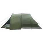 vidaXL Stan chata Olivovo zelená 488 x 244 x 183 cm Polyester a oceľ – Obrázok 6