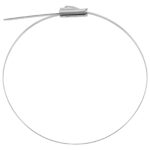 vidaXL Viazací pás na káble 12 ks 4,6 x 200 mm Strieborná – Obrázok 5