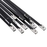 vidaXL Viazací pás na káble 12 ks 4,6 x 200 mm Čierna – Obrázok 2