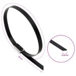 vidaXL Viazací pás na káble 25 ks 4,6 x 200 mm Čierna – Obrázok 9
