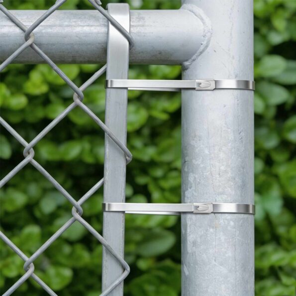 vidaXL Viazací pás na káble 25 ks 4,6 x 250 mm Strieborná – Obrázok 4