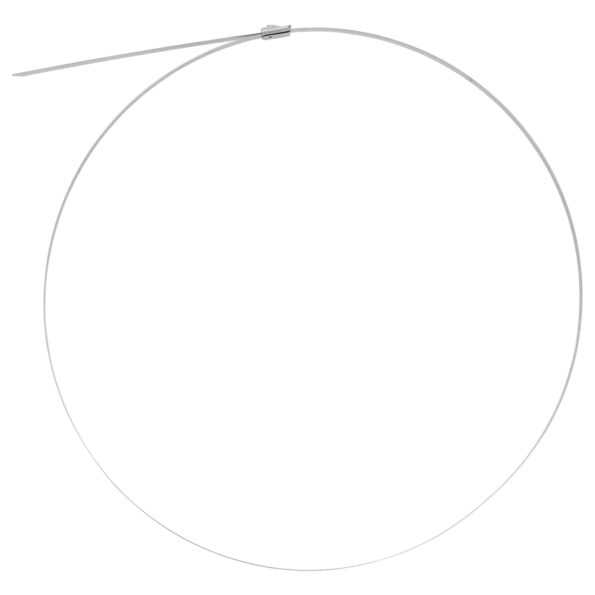 vidaXL Viazací pás na káble 250 ks 4,6 x 800 mm Strieborná – Obrázok 5