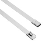 vidaXL Viazací pás na káble 50 ks 7,9 x 350 mm Strieborná – Obrázok 6
