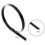 vidaXL Viazací pás na káble 25 ks 7,9 x 350 mm Čierna – Obrázok 9