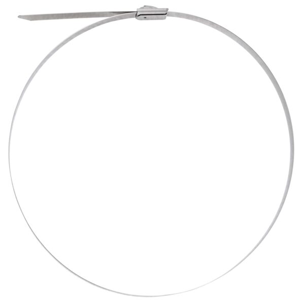 vidaXL Viazací pás na káble 250 ks 7,9 x 450 mm Strieborná – Obrázok 5