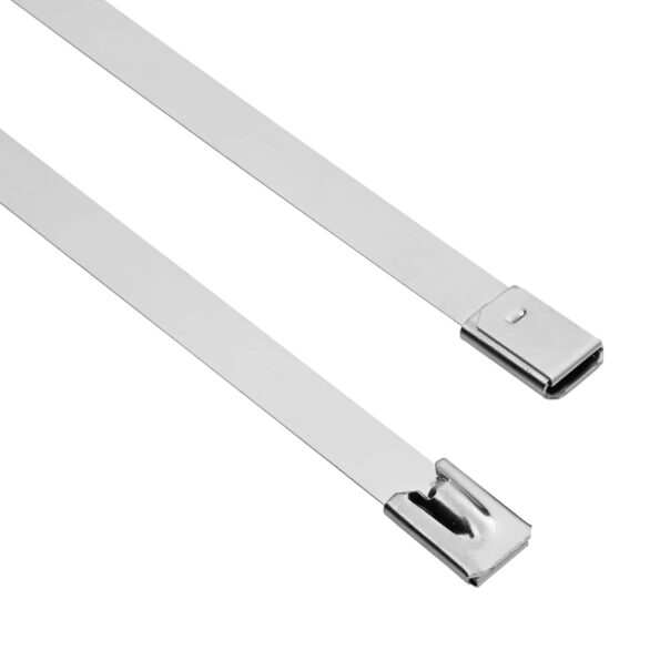 vidaXL Viazací pás na káble 250 ks 7,9 x 450 mm Strieborná – Obrázok 6