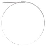 vidaXL Viazací pás na káble 12 ks 7,9 x 500 mm Strieborná – Obrázok 5