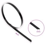 vidaXL Viazací pás na káble 12 ks 7,9 x 500 mm Čierna – Obrázok 9