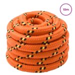 vidaXL Lano na čln 4 mm 10 m Oranžová – Obrázok 2