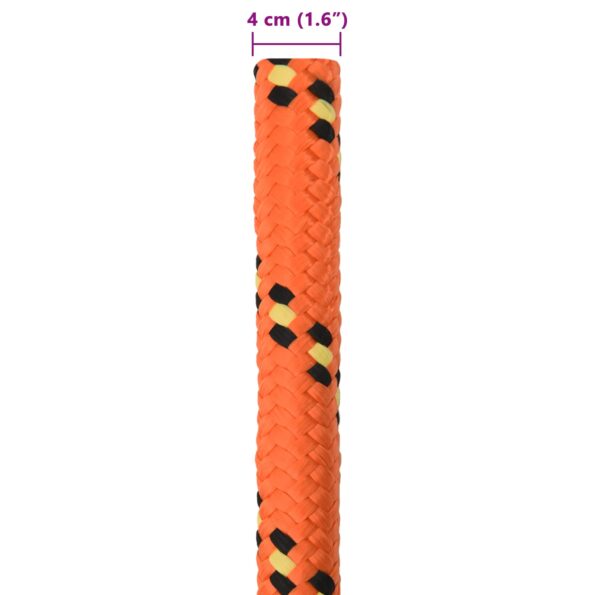 vidaXL Lano na čln 4 mm 25 m Oranžová – Obrázok 7