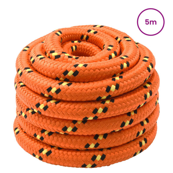 vidaXL Lano na čln 6 mm 5 m Oranžová – Obrázok 2