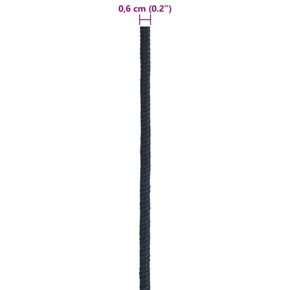 vidaXL Lano na čln 0.6 mm 25 m Královská modrá Polyester – Obrázok 7