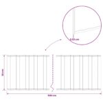 vidaxl Obrubník trávnika 5 m x 30 cm Pozinkovaná oceľ Strieborná – Obrázok 7