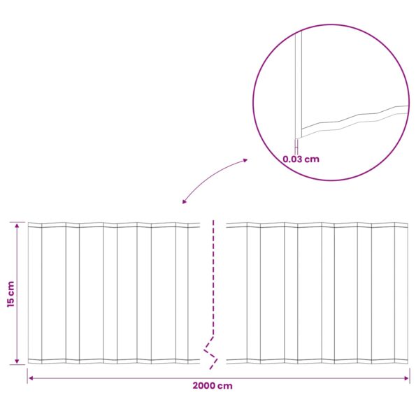 vidaxl Obrubník trávnika 20 m x 15 cm Pozinkovaná oceľ Strieborná – Obrázok 7