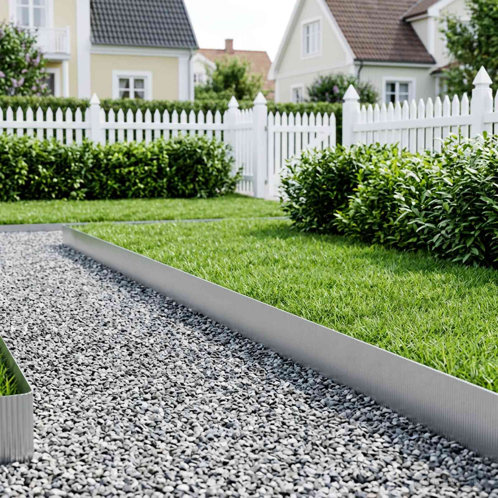 42030322_1.jpg vidaxl Obrubník trávnika 10 m x 30 cm Pozinkovaná oceľ Strieborná – Obrázok 1