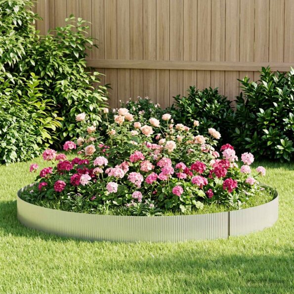 vidaxl Obrubník trávnika 10 m x 30 cm Pozinkovaná oceľ Strieborná – Obrázok 3