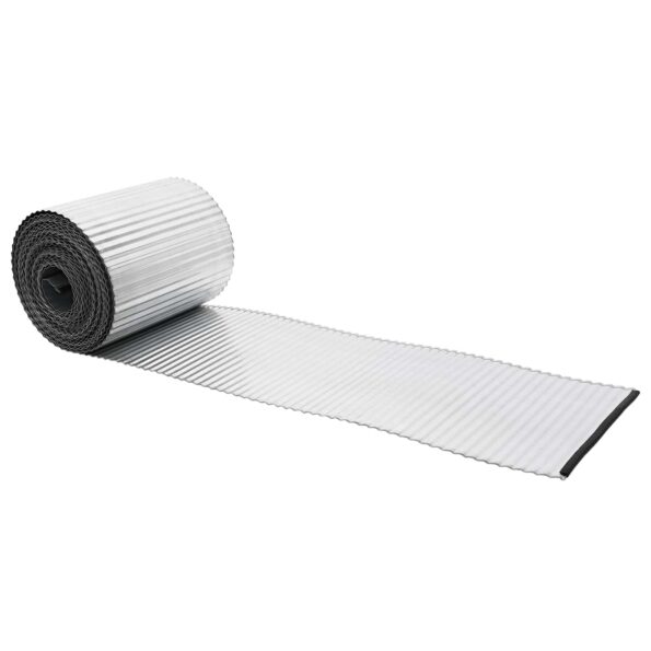vidaxl Obrubník trávnika 20 m x 10 cm Pozinkovaná oceľ Strieborná – Obrázok 2