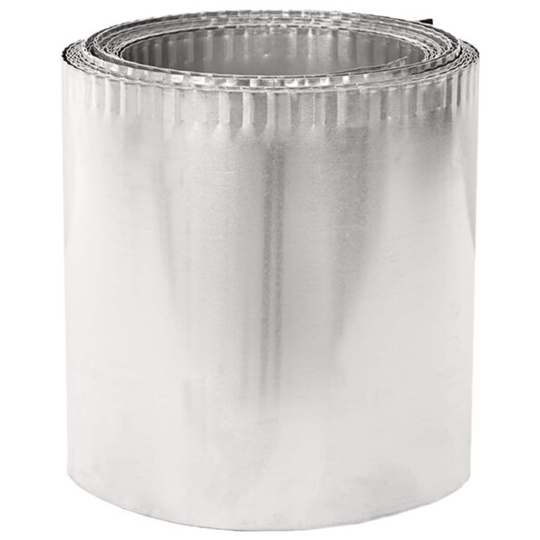 vidaxl Obrubník trávnika 20 m x 20 cm Pozinkovaná oceľ Strieborná – Obrázok 4
