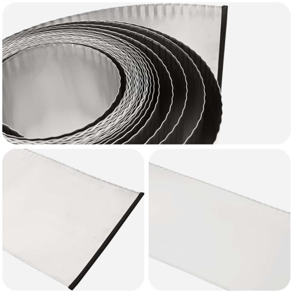 vidaxl Obrubník trávnika 20 m x 20 cm Pozinkovaná oceľ Strieborná – Obrázok 5