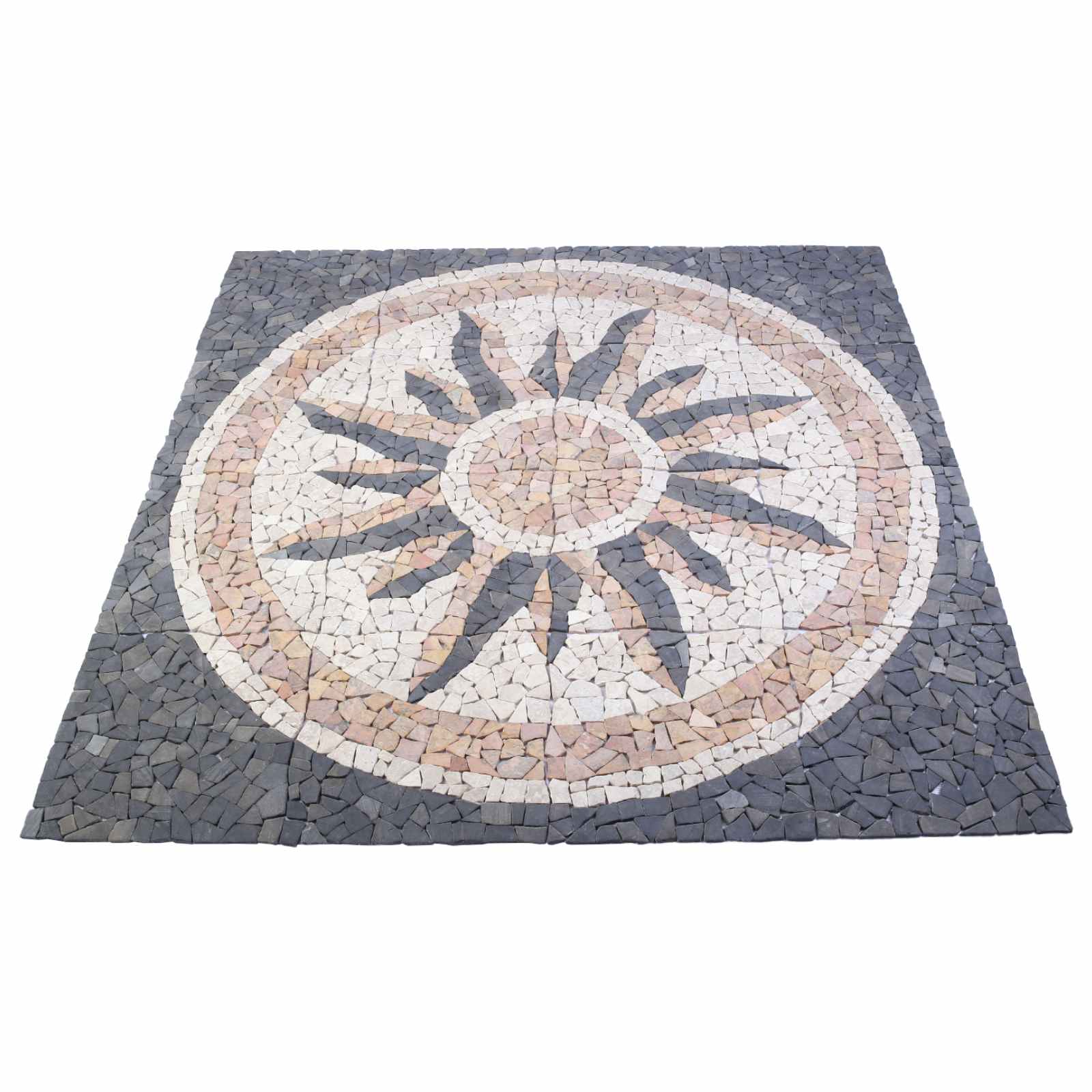 42033517_1.jpg vidaXL Mozaikové dlaždice so slnečným vzorom Viacfarebný 120 x 120 cm – Obrázok 1