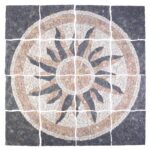 vidaXL Mozaikové dlaždice so slnečným vzorom Viacfarebný 120 x 120 cm – Obrázok 2