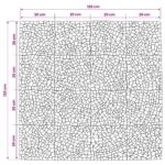 vidaXL Mozaikové dlaždice so slnečným vzorom Viacfarebný 120 x 120 cm – Obrázok 6