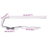 vidaXL LED pás 55 cm Viacfarebný PVC – Obrázok 4