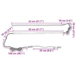 vidaXL LED pás 110 cm Viacfarebný PVC – Obrázok 4