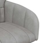 vidaXL Jedálenské stoličky 2 pcs Zamat Svetlosivá 57 x 50 x 85 cm – Obrázok 6
