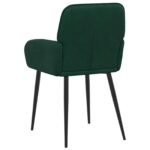 vidaXL Jedálenské stoličky 2 pcs Zamat Tmavozelená 57 x 50 x 85 cm – Obrázok 5