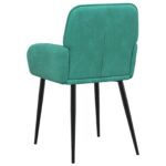 vidaXL Jedálenské stoličky 2 pcs Zamat Tyrkysová 57 x 50 x 85 cm – Obrázok 5