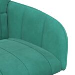 vidaXL Jedálenské stoličky 2 pcs Zamat Tyrkysová 57 x 50 x 85 cm – Obrázok 6